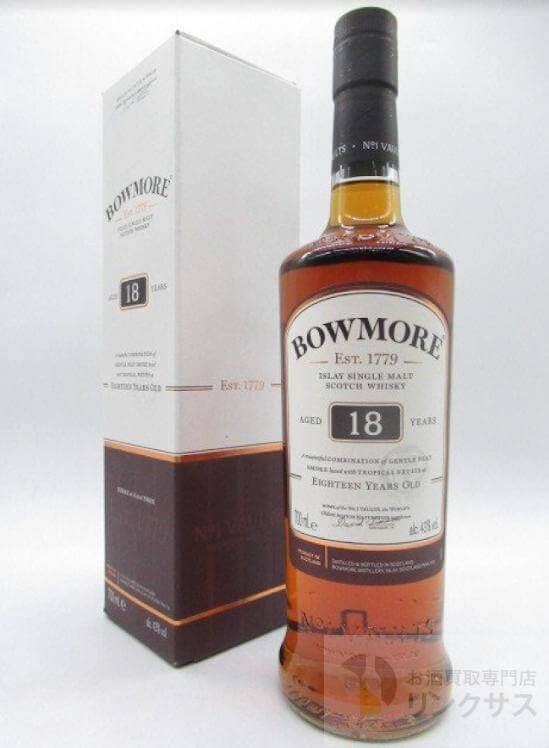 ボウモア18年買取