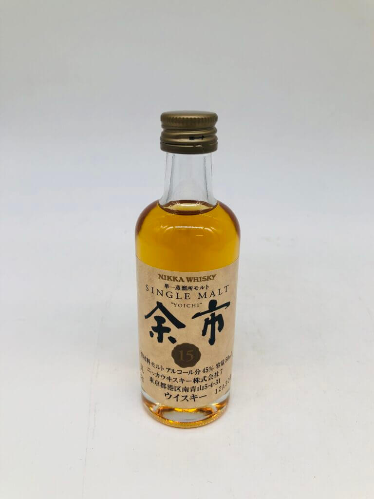 余市15年ミニボトル
