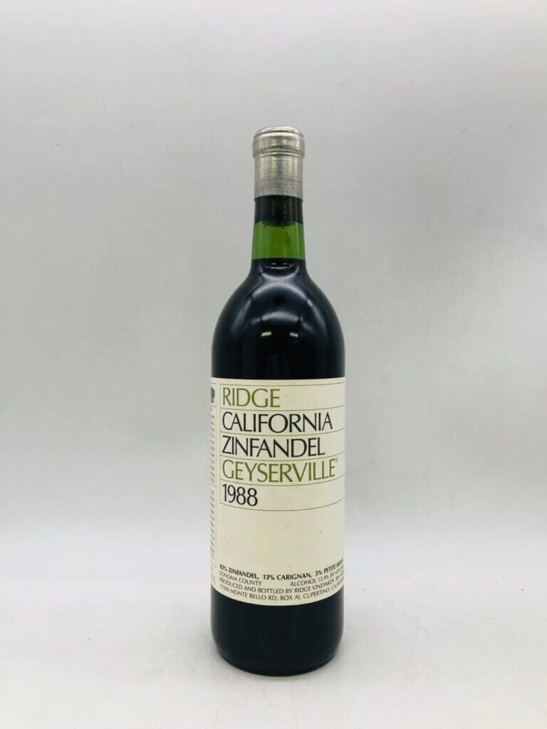 リッジ カリフォルニア ジンファンデル エッセンス1988