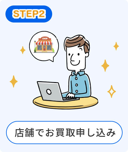 店舗でお買取申し込み