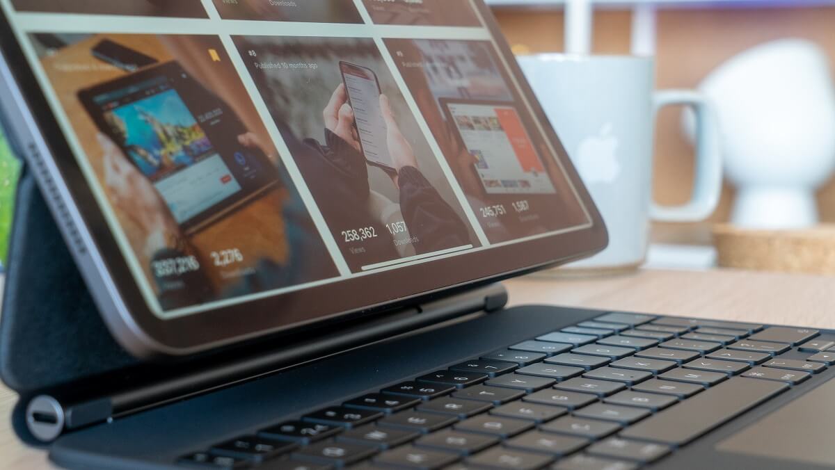 タブレットでリモートワーク