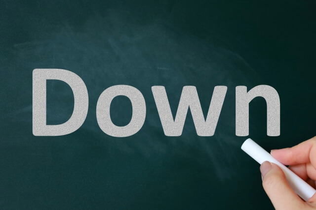 down