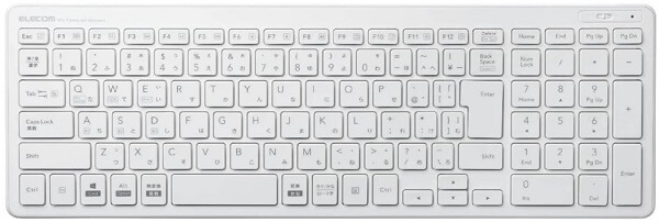 エレコム キーボード Bluetooth パンタグラフ コンパクトキーボード Windows・Mac・iOS・Android対応 ホワイト TK-FBP101WH