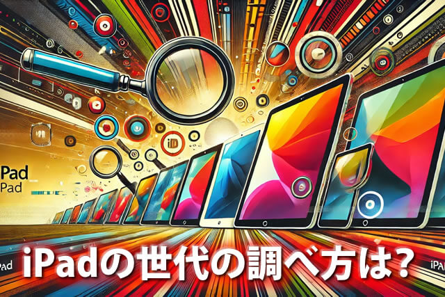 iPadの世代の調べ方は?